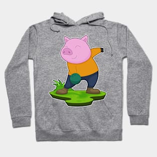 Pig Bowling Bowling ball Sports Hoodie